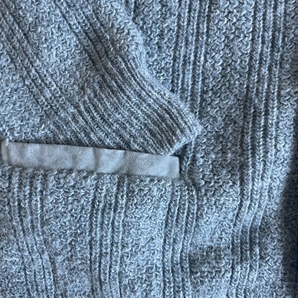 Vintage Puritan Gray Knit Cardigan Sweater Made in USA Wool Blend Size M - Picture 3 of 7